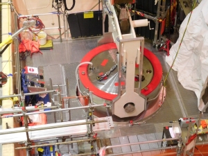 The Westinghouse Dry Cask Services team performs a cask handling dry-run