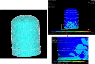 Figure of Seismic Analysis of the Containment Vessel